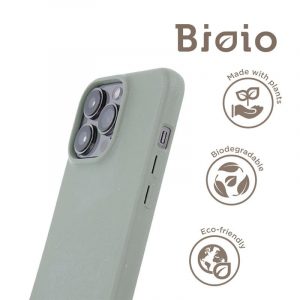 Husa ecologica iPhone 14 Pro Max (6.7"), carcasa spate, verde, Bioio