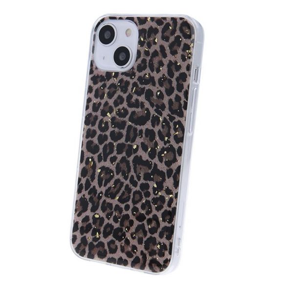 Samsung Galaxy A22 5G Husă spate, Husă TPU, SM-A226, Gold Glam Leopard 1