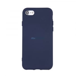 Husa din silicon Xiaomi Redmi Note 13 Pro 5G, carcasa din spate, interior din piele intoarsa, albastra, mat, Husa din silicon