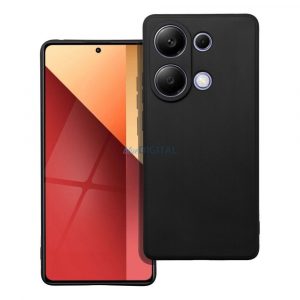 Husa din silicon Xiaomi Redmi Note 13 4G, carcasa spate, neagra, mata