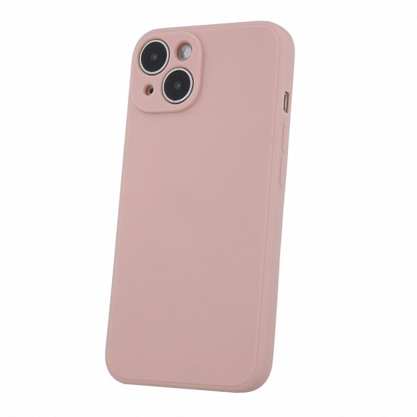 Husa din silicon pentru iPhone 12 / 12 Pro (6.1"), carcasa din spate, floare de piersic deschisa, mata