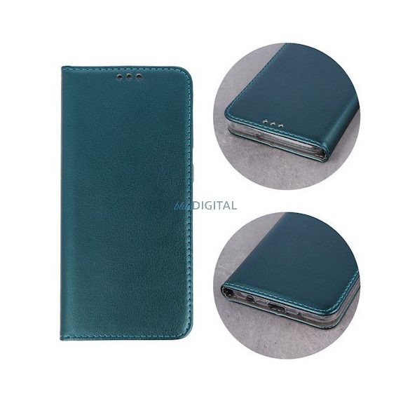 Husă pentru telefon Samsung Galaxy A55, husă carte, husă notebook, husă cu deschidere laterală, închidere magnetică, SM-A556, verde, Smart Magnetic