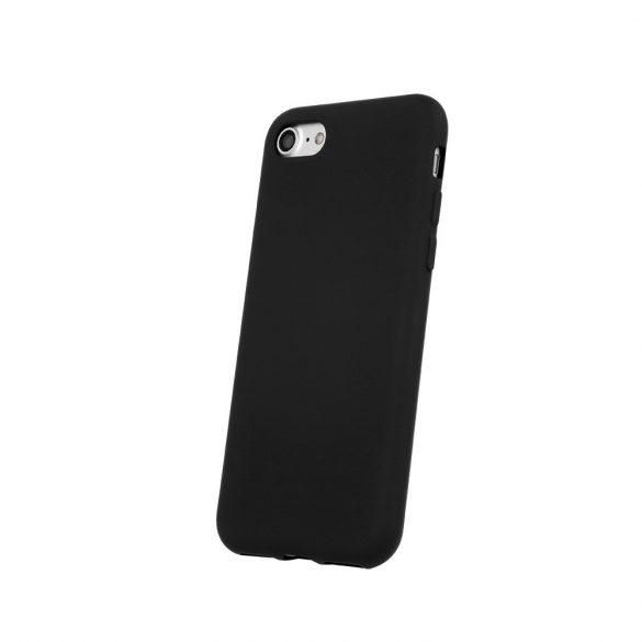 Husa din spate pentru iPhone 16 Pro (6.3"), silicon, husa, interior din piele intoarsa, neagra, mat, husa din silicon