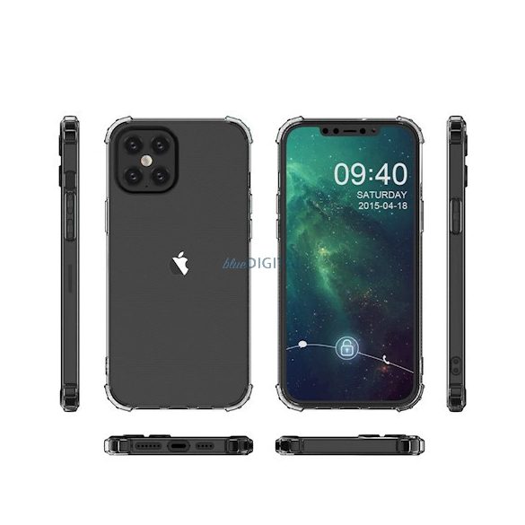 Husă din silicon pentru iPhone 16 Plus (6,7"), transparentă, 1,5 mm, anti-șoc