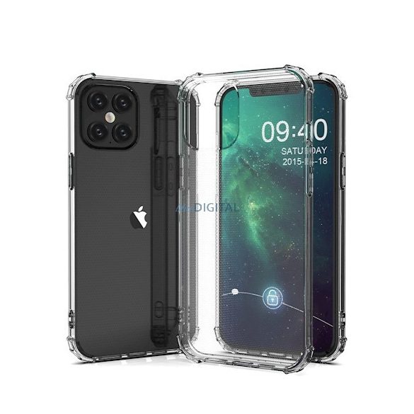 Husă din silicon pentru iPhone 16 Plus (6,7"), transparentă, 1,5 mm, anti-șoc