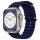 Curea ceas inteligent Apple Watch 6 / 7 / 8 / 9 / SE / SE 2, silicon, albastru închis, 38/40/41mm, Techsuit