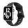 Curea ceas inteligent Apple Watch 6 / 7 / 8 / 9 / SE / SE 2, silicon, negru, 38/40/41mm, Techsuit