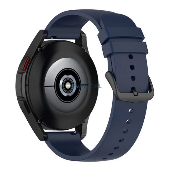 Samsung Galaxy Watch 4/5/Active 2 / Huawei Watch GT 3 / GT 3 Pro curea ceas inteligentă, silicon, albastru închis, Techsuit