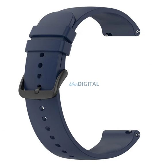 Samsung Galaxy Watch 4/5/Active 2 / Huawei Watch GT 3 / GT 3 Pro curea ceas inteligentă, silicon, albastru închis, Techsuit