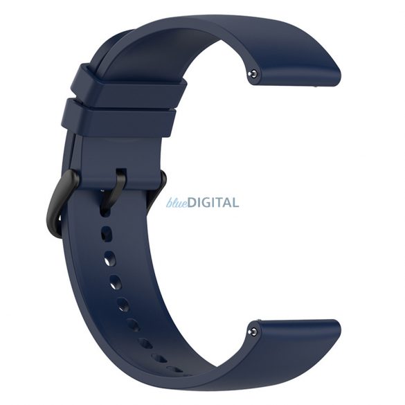 Samsung Galaxy Watch 4/5/Active 2 / Huawei Watch GT 3 / GT 3 Pro curea ceas inteligentă, silicon, albastru închis, Techsuit