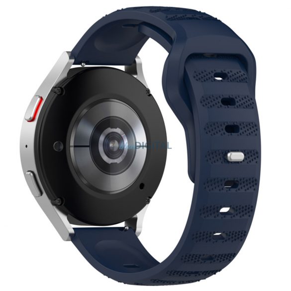 Samsung Galaxy Watch 4/5/Active 2 / Huawei Watch GT 3 / GT 3 Pro curea ceas inteligentă, silicon, albastru închis, Techsuit