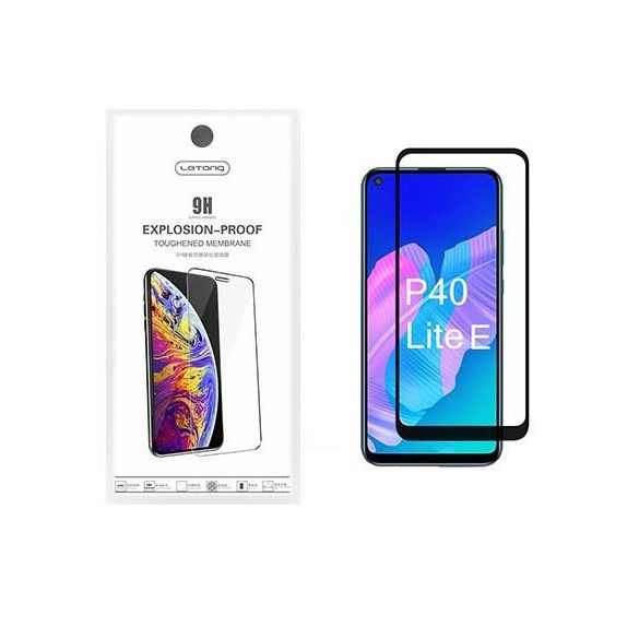 Letang Huawei P40 Lite E negru 0.3mm folie de sticlă frontală