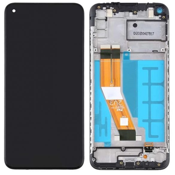 Samsung A115 Galaxy A11 negru fabrică LCD + panou tactil cu ramă