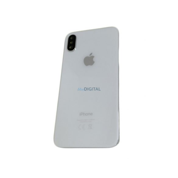 iPhone X (5.8") Husă spate, cameră cu obiectiv / sim tray, Husă baterie, argintiu, calitate AAA+