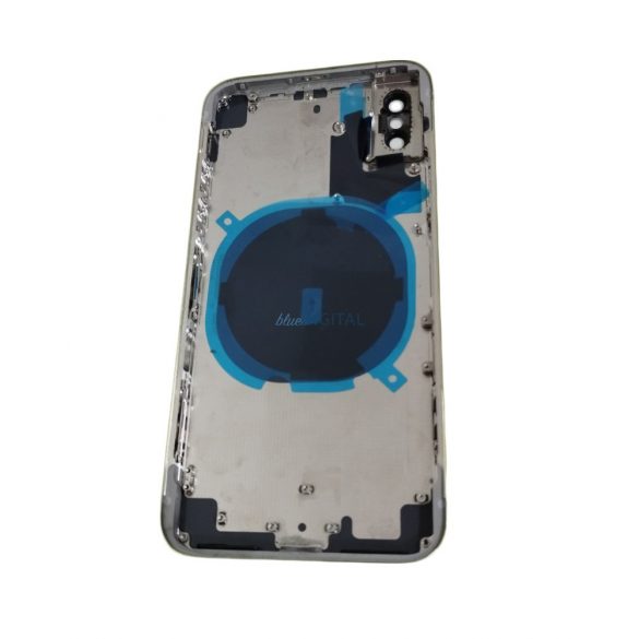 iPhone X (5.8") Husă spate, cameră cu obiectiv / sim tray, Husă baterie, argintiu, calitate AAA+