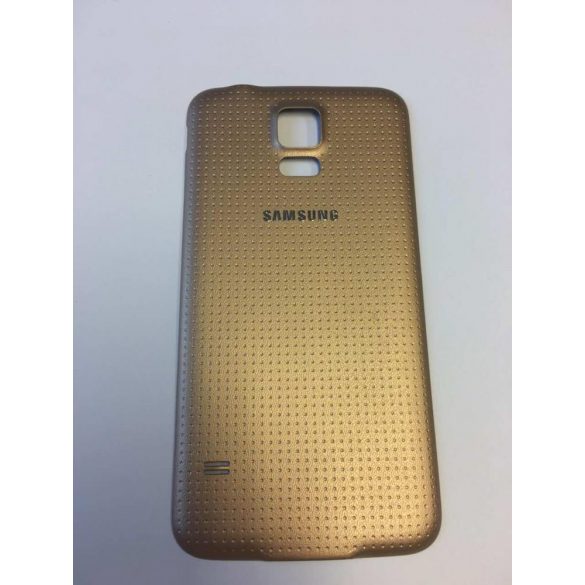 Capacul din spate al dispozitivului Samsung G900F Galaxy S5 auriu din fabrică