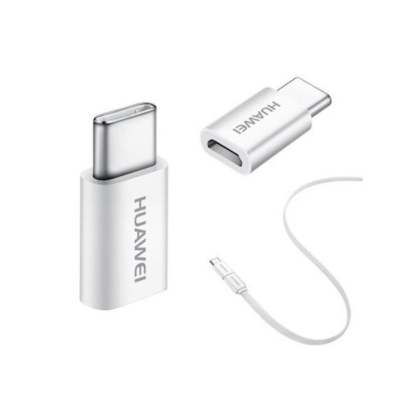 Huawei AP52 alb din fabrică Micro usb - Adaptor tip C ambalat