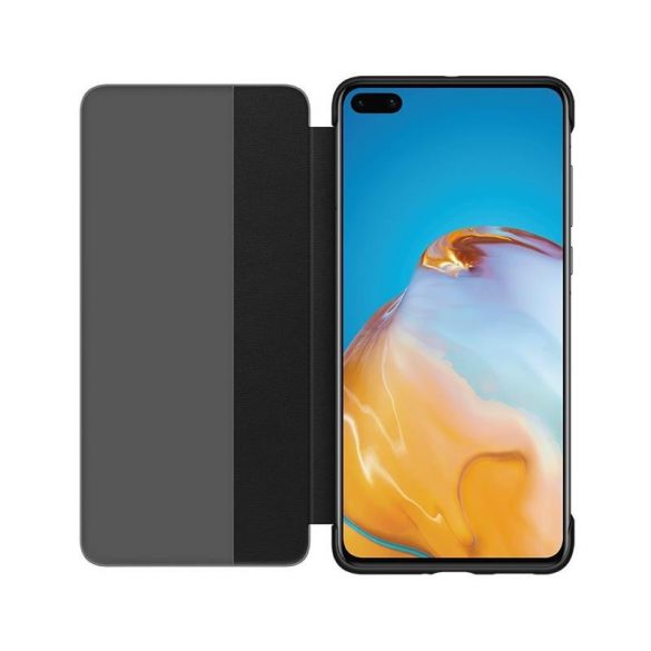 Huawei P40 fabrică negru fereastră inteligent husă carte activă