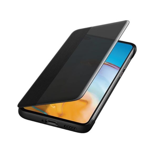 Huawei P40 fabrică negru fereastră inteligent husă carte activă