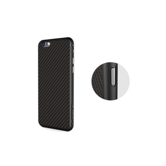 Husă din fibră sintetică Nillkin pentru iPhone 6 6S Plus (5,5"), negru, carbon premium