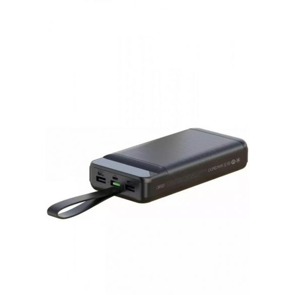 Power Bank, 30000mAh, 3xUSB, Type-C, Micro USB, port 8pin, negru, XO-PR156