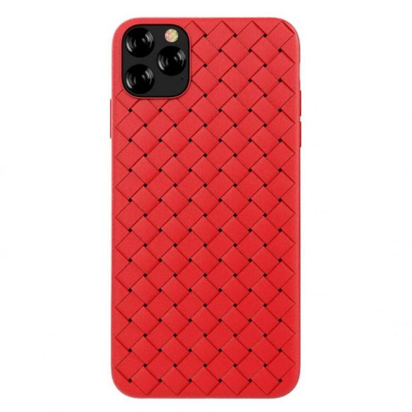 Carcasă din spate iPhone 11 Pro (5,8"), carcasă TPU, roșie, Devia Woven