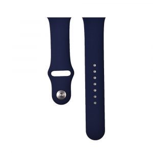 Curea din silicon pentru ceas inteligent Apple Watch 1/2/3/4/5, albastru noapte, 38/40/41 mm, Devia Deluxe Sport