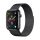 Apple Watch 1/2/3/4/5 ceas inteligent metalic, negru, 38/40/41mm, Devia Elegant Milanese