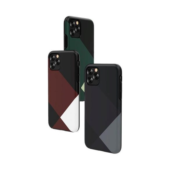 Carcasă din spate pentru iPhone 11 Pro (5,8"), carcasă TPU, carcasă cu model, gri, Devia Simple Style