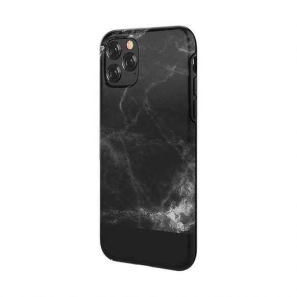 Carcasă din spate iPhone 11 Pro (5,8"), carcasă TPU, model marmură, negru, marmură Devia