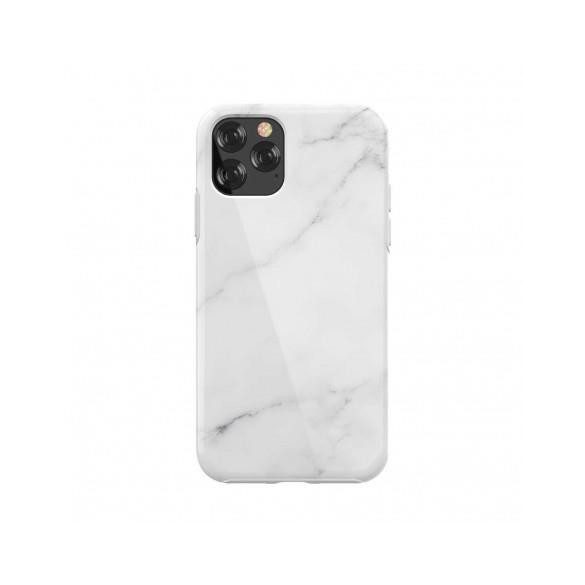 Carcasă din spate iPhone 11 Pro (5,8"), carcasă TPU, model marmură, alb, marmură Devia