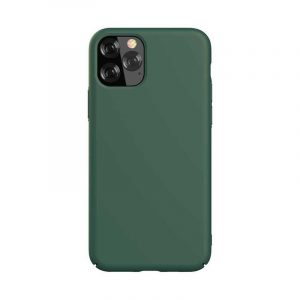 Husa din spate iPhone 11 Pro (5,8"), husa din silicon, verde, Devia Nature