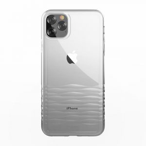 Husa spate iPhone 11 Pro (5.8"), carcasa TPU, gradient transparent/gri, Devia Ocean