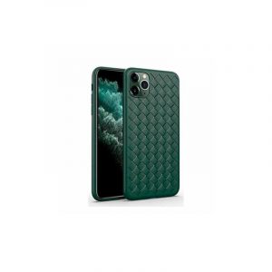 Carcasă din spate iPhone 11 Pro (5,8"), carcasă TPU, verde, Devia Woven