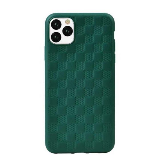 Carcasă din spate iPhone 11 Pro (5,8"), carcasă TPU, model cub, verde, Devia Woven 2