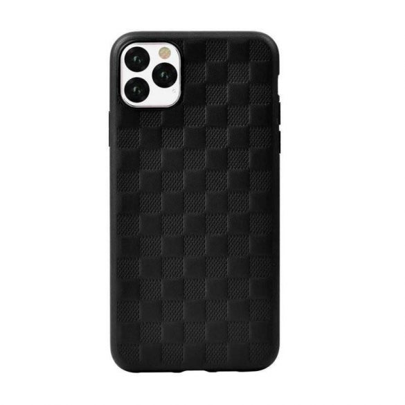 Carcasă din spate pentru iPhone 11 Pro Max (6,5"), carcasă TPU, model cub, negru, Devia Woven 2