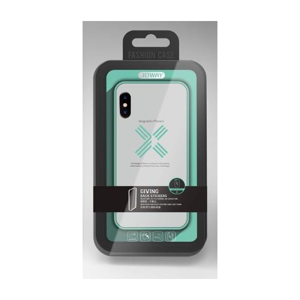 Husa silicon transparenta Joway BHK30 pentru iPhone X / XS (5,8") verde menta