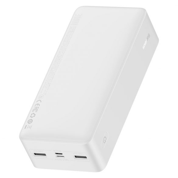 Power Bank, 30000mAh, 2xUSB, Tip-C, Micro USB, PD3.0+QC3.0, alb, Baseus PPDML-K02