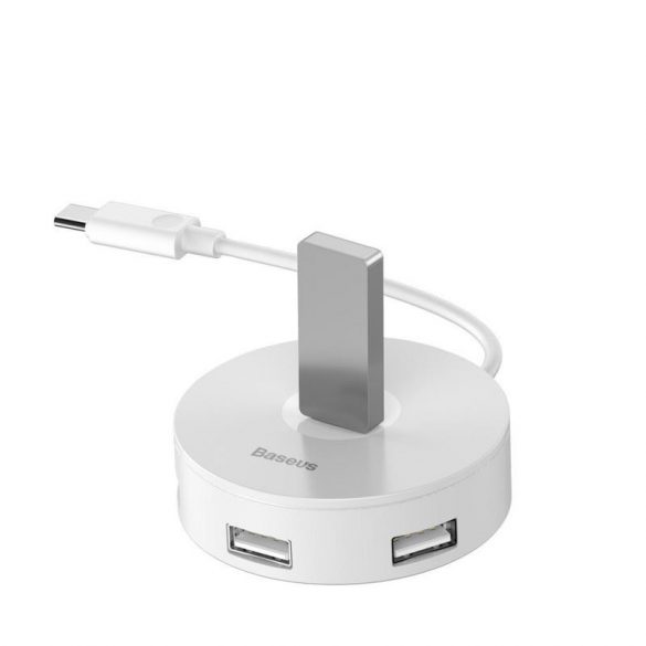 Baseus CAHUB-G02 hub HUB alb cu 4 porturi USB + micro USB