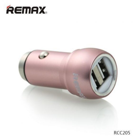 Încărcător de trabucuri din metal Remax RCC205 roz 2USB 2.4A