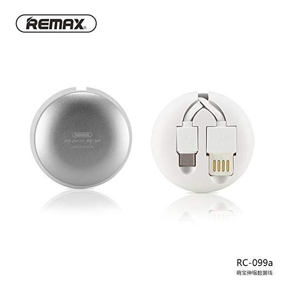 Cablu de date tip C, 2.1A, 1m, alb, Remax RC-099a