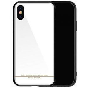 Carcasă din spate albă lucioasă pentru iPhone X / XS (5,8") Remax RM-1653