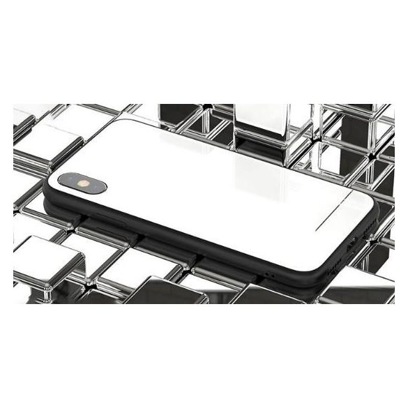 Carcasă din spate albă lucioasă pentru iPhone X / XS (5,8") Remax RM-1653