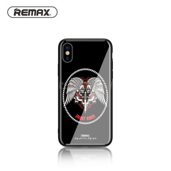 Remax RM-1653 Carcasa din plastic pentru iPhone X / XS (5,8") negru "Ghost Rider" (BL-02)