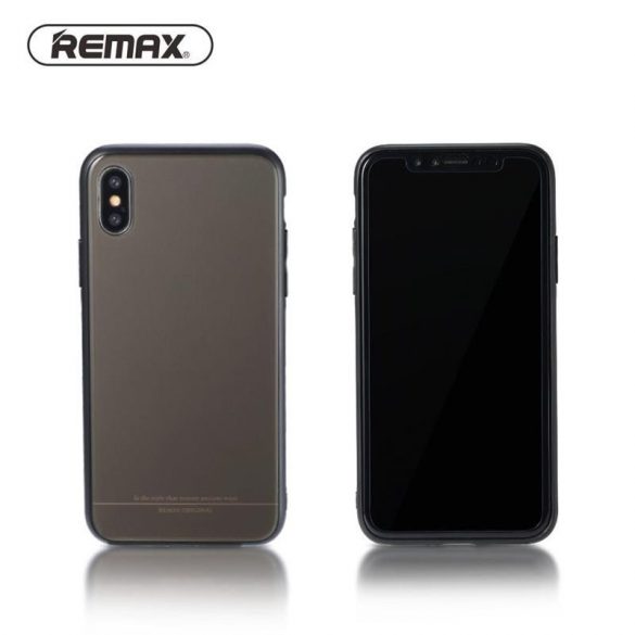 Husa din silicon maro Remax RM-1653 iPhone X / XS (5,8")