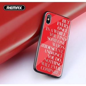 Carcasa din plastic rosu pentru iPhone X / XS (5,8") Remax RM-1660