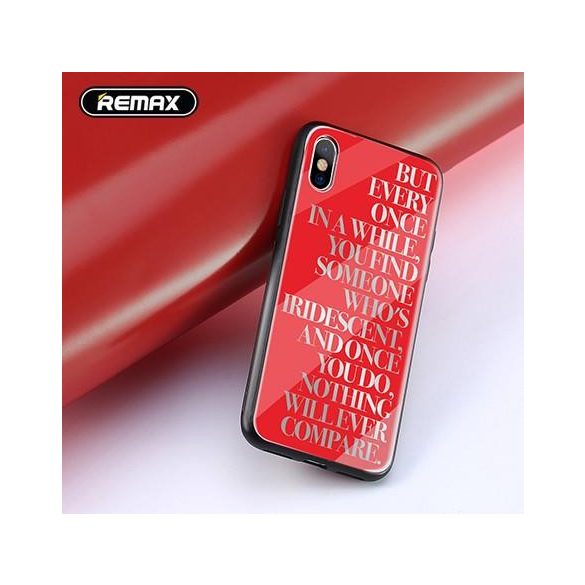 Carcasa din plastic rosu pentru iPhone X / XS (5,8") Remax RM-1660