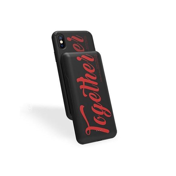 Remax PN-06 iPhone X XS (5.8") negru "Together" carcasă externă pentru baterie 5000 mAh