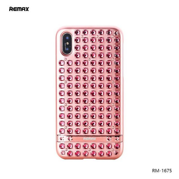 Carcasă Remax RM-1675 pentru iPhone X / XS (5,8"), piatră roz