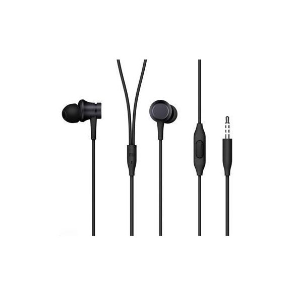 Căști stereo cu fir cu mufă, microfon, negru, Xiaomi Mi In-Ear Piston